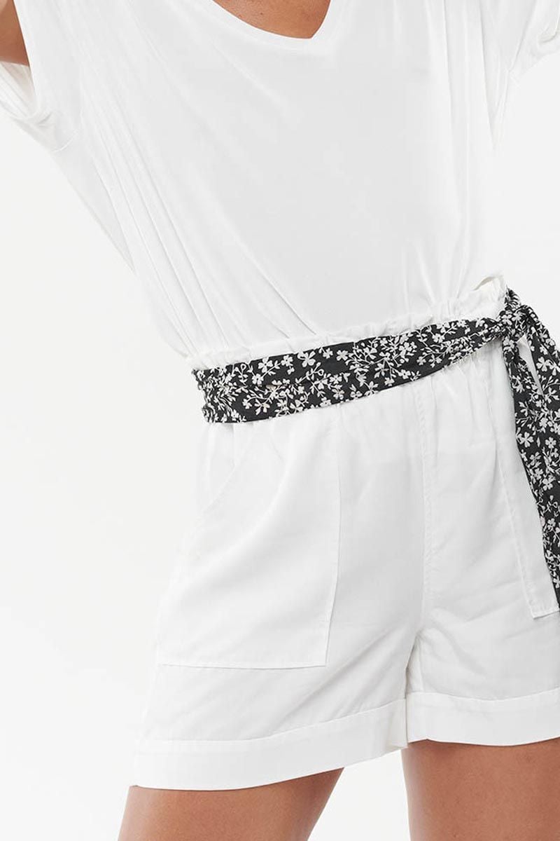 Le Temps Des Cerises Short Tadena Blanc