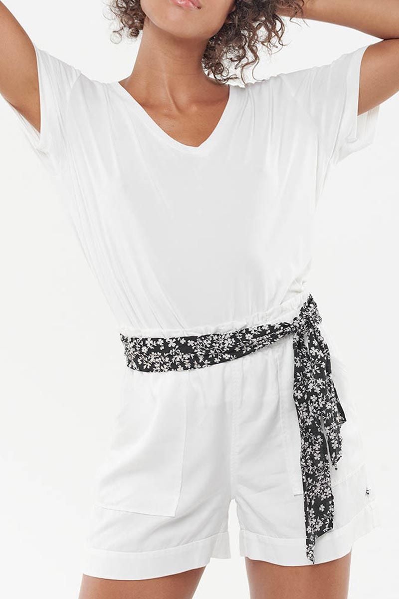 Le Temps Des Cerises Short Tadena Blanc