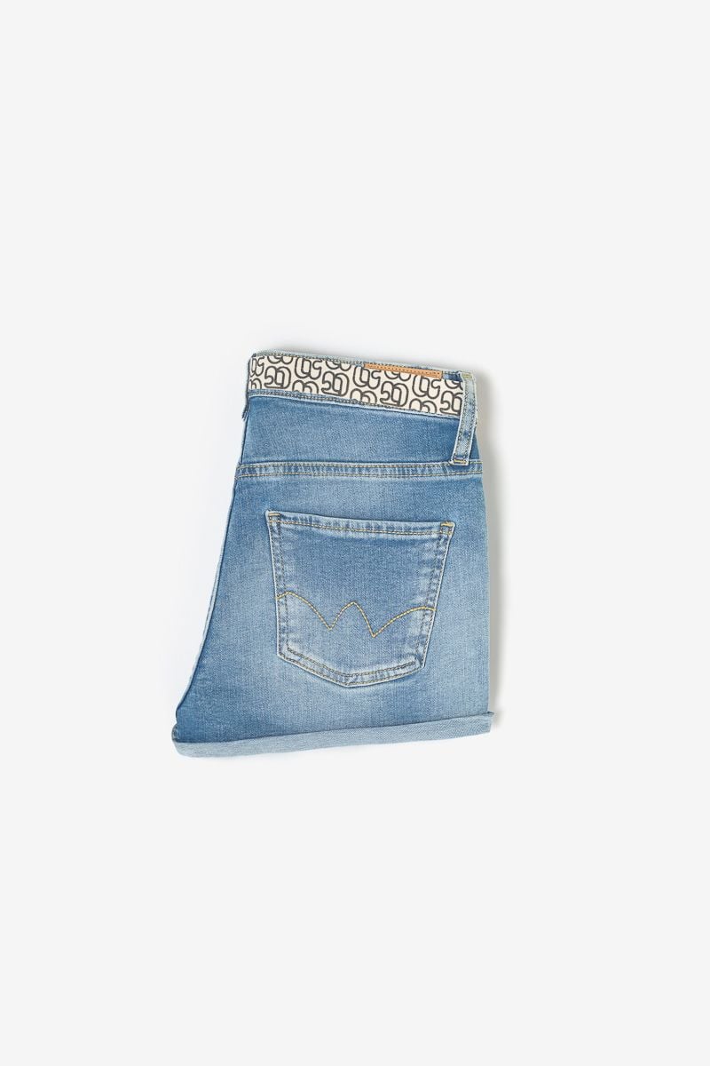 Le Temps Des Cerises Short Tiko En Jeans Bleu
