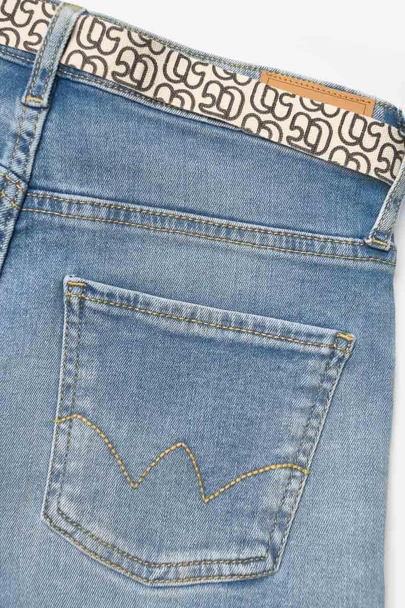 Le Temps Des Cerises Short Tiko En Jeans Bleu