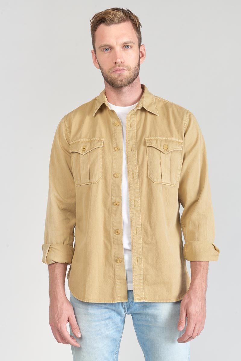 Le Temps Des Cerises Surchemise Carel Beige Sable