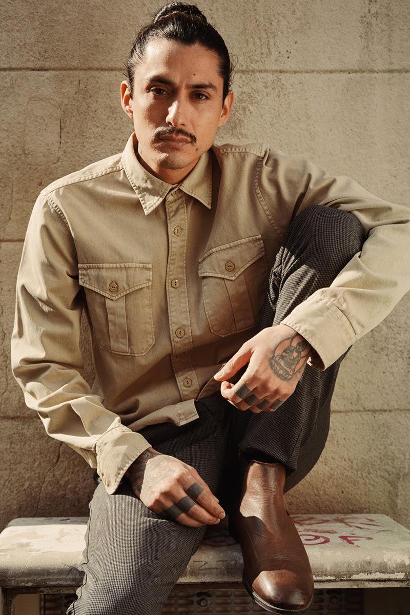 le temps des cerises Surchemise Carel beige sable