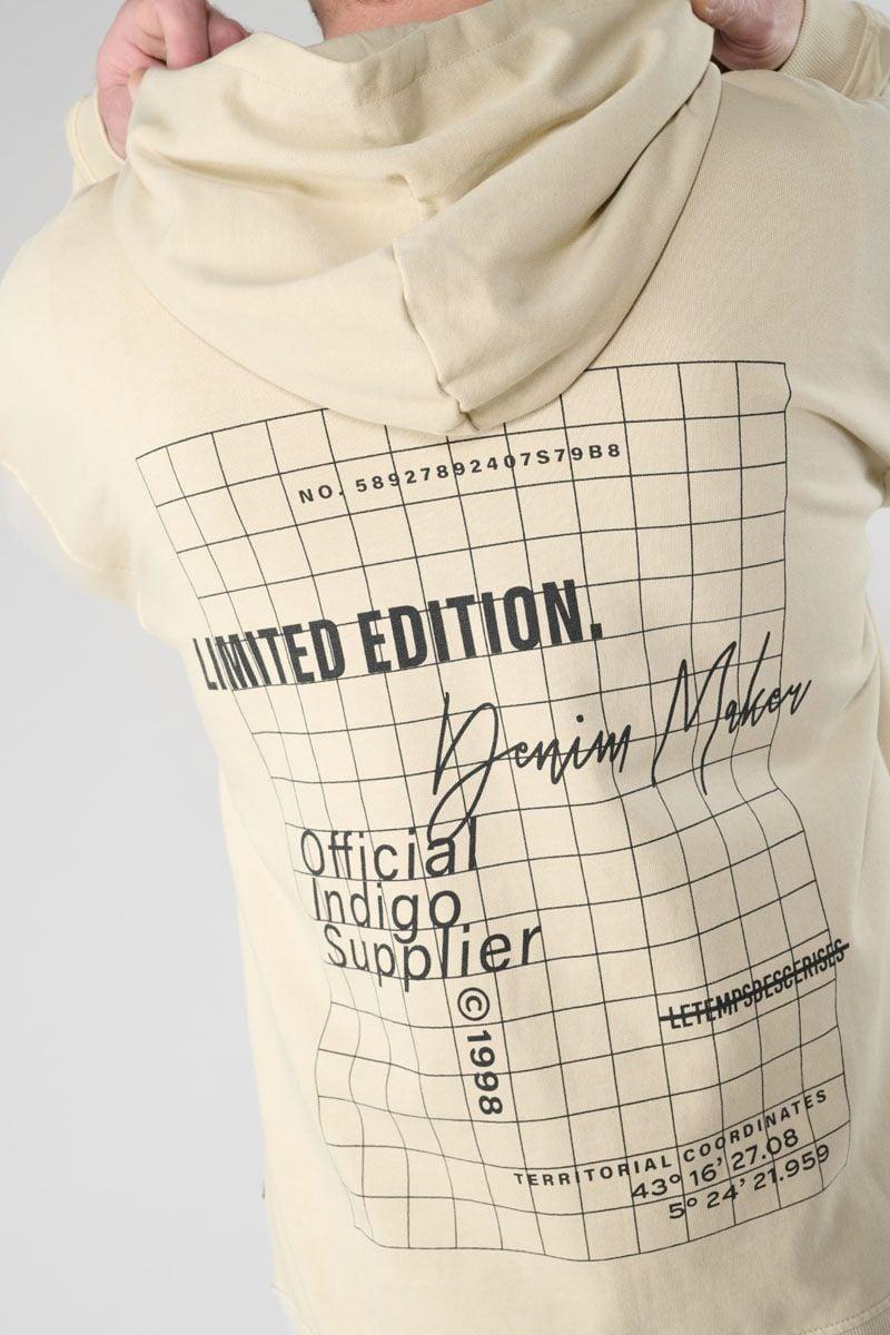 Le Temps Des Cerises Sweat à Capuche Anibo Beige