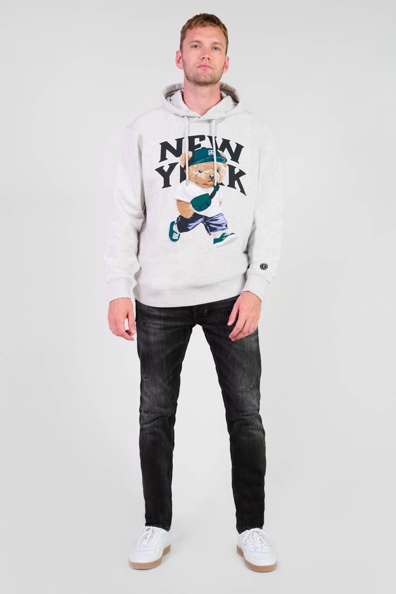 Le Temps Des Cerises Sweat à Capuche Lam Gris