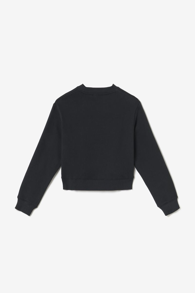 Le Temps Des Cerises Sweat Bessygi Noir à Franges
