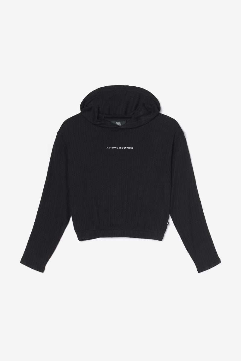 le temps des cerises Sweat Biancigi noir