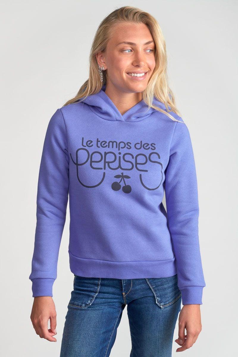 le temps des cerises Sweat Celiagi bleu lavande