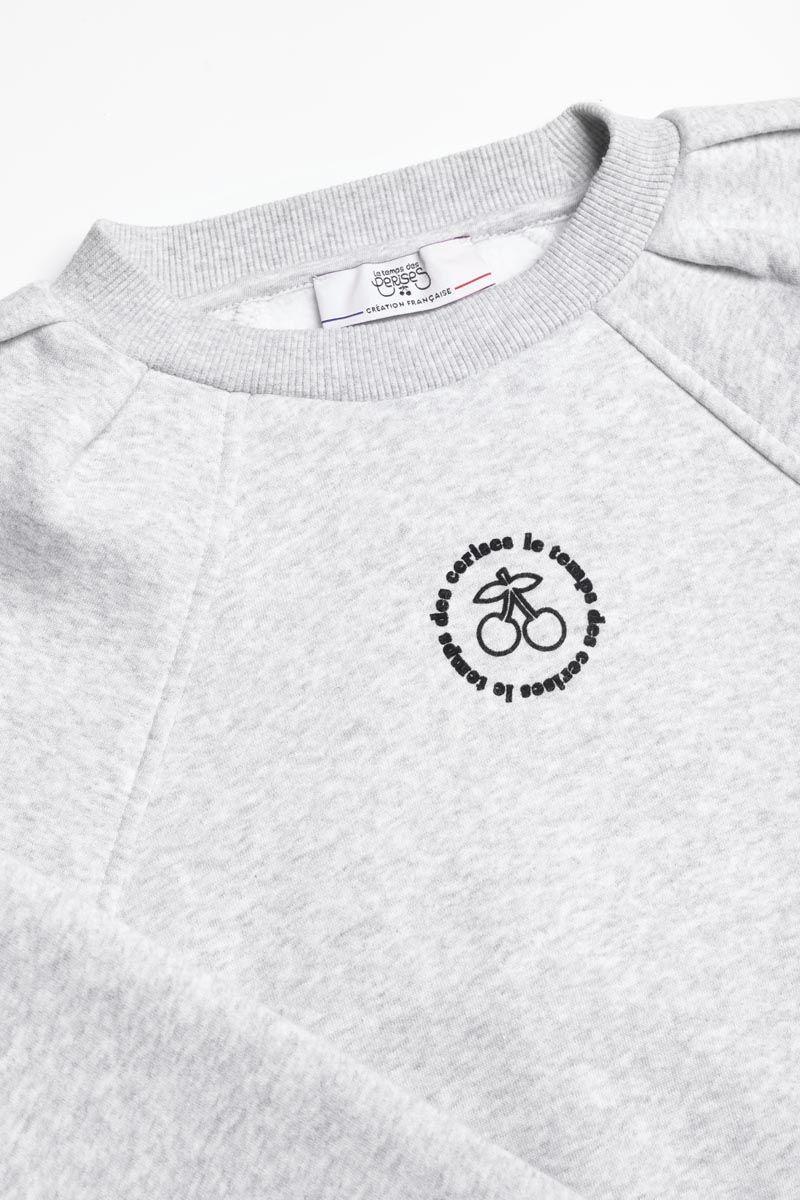 Le Temps Des Cerises Sweat Cobygi Gris Chiné