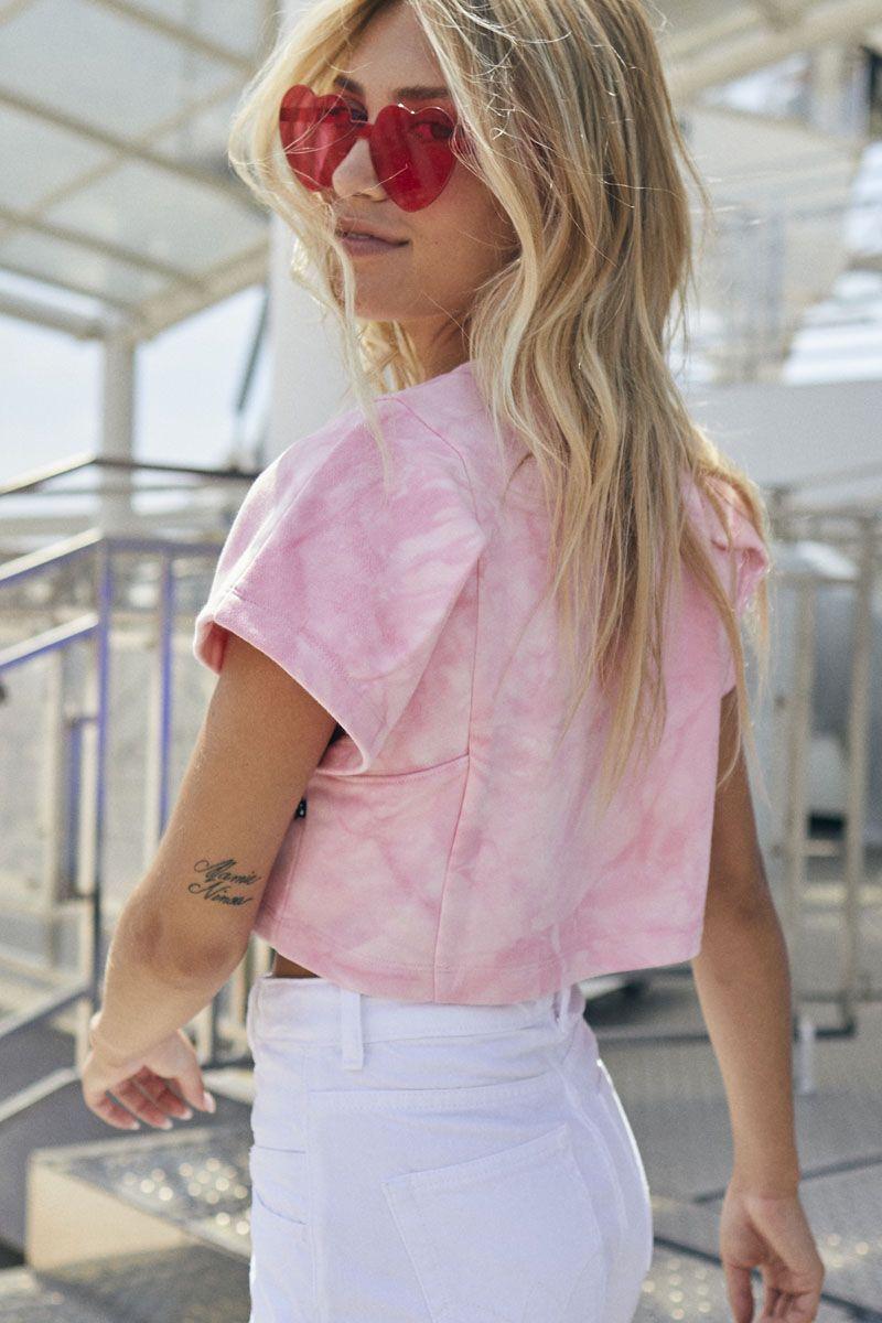 Le Temps Des Cerises Sweat Court Calistagi Rose