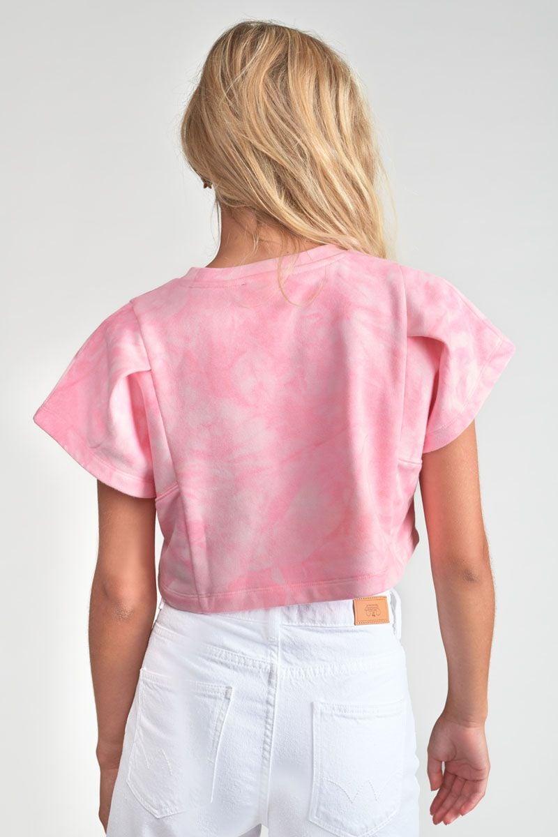Le Temps Des Cerises Sweat Court Calistagi Rose