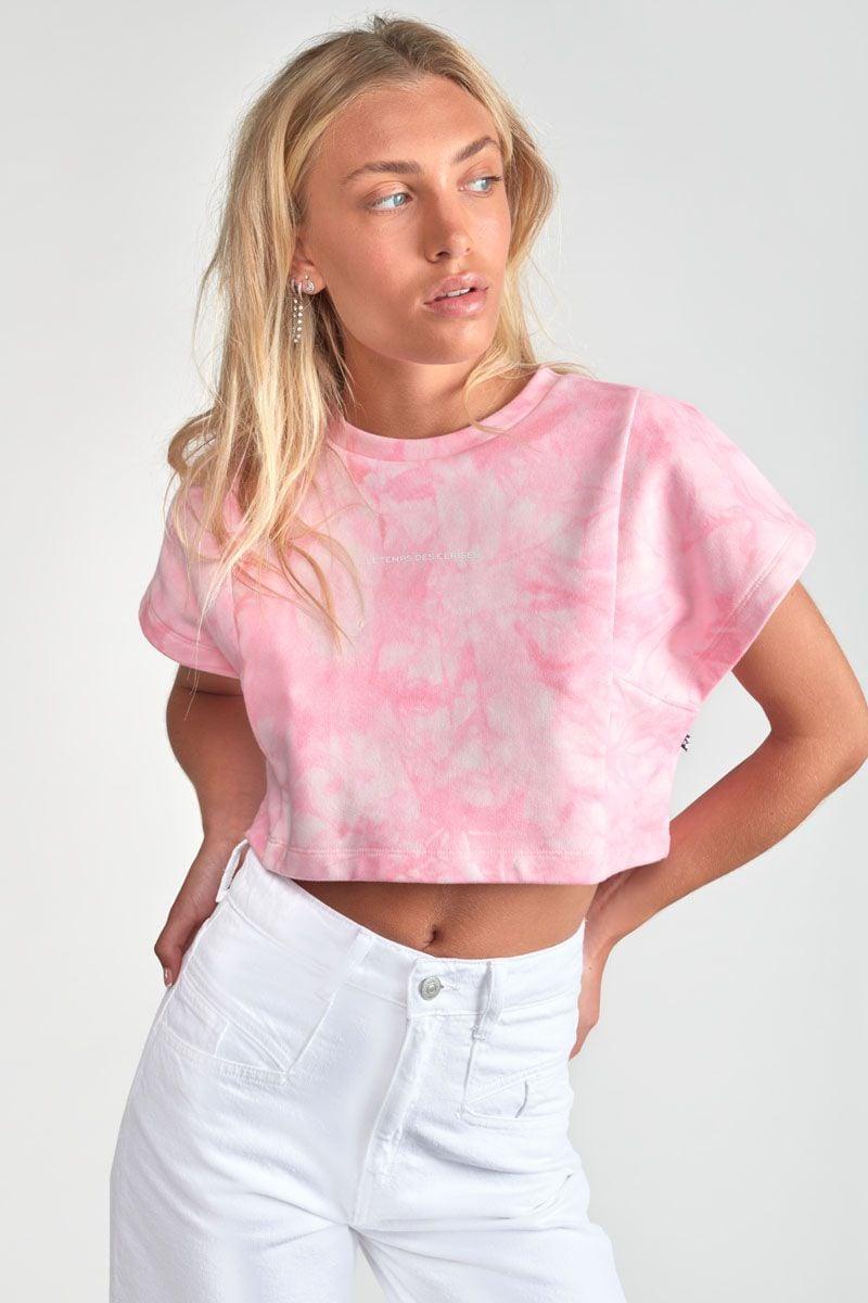Le Temps Des Cerises Sweat Court Calistagi Rose