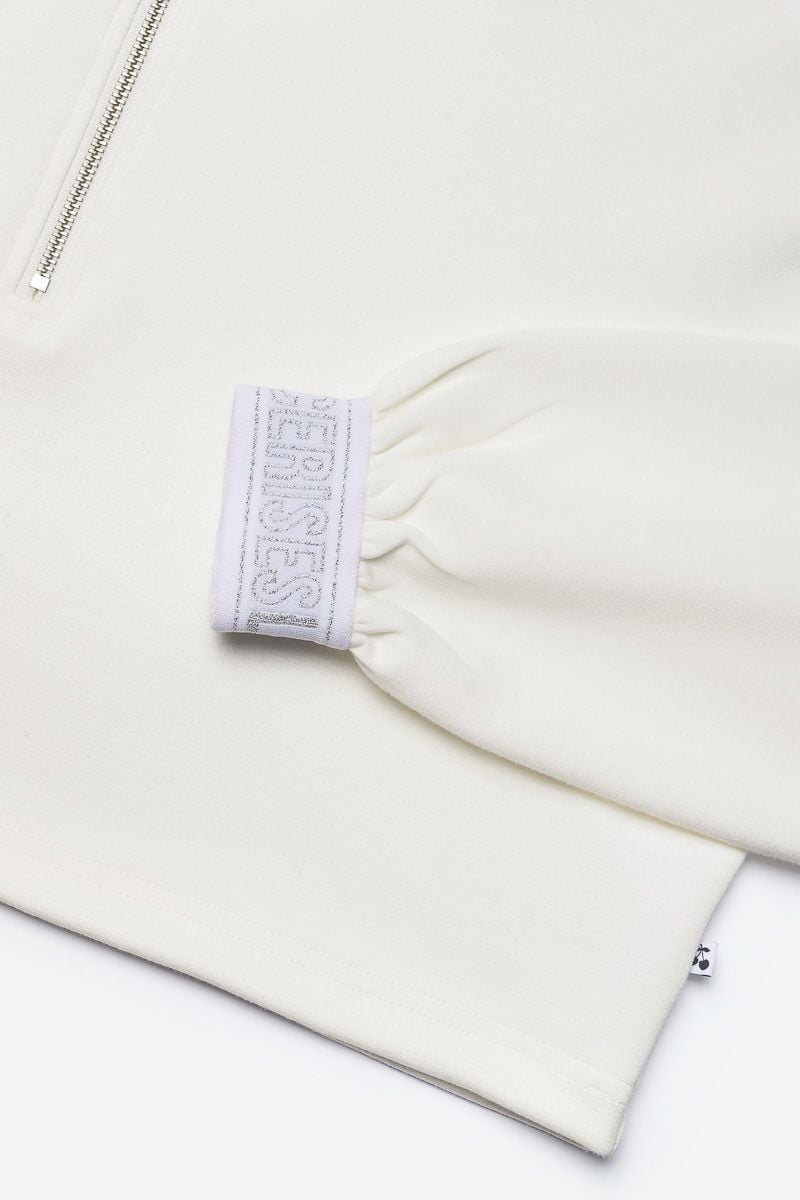 Le Temps Des Cerises Sweat Court Elasgi Blanc