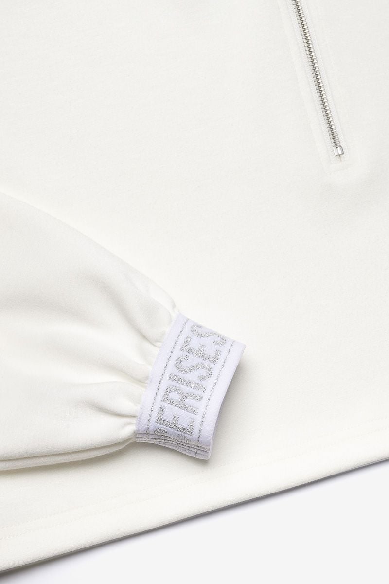 Le Temps Des Cerises Sweat Court Elasgi Blanc