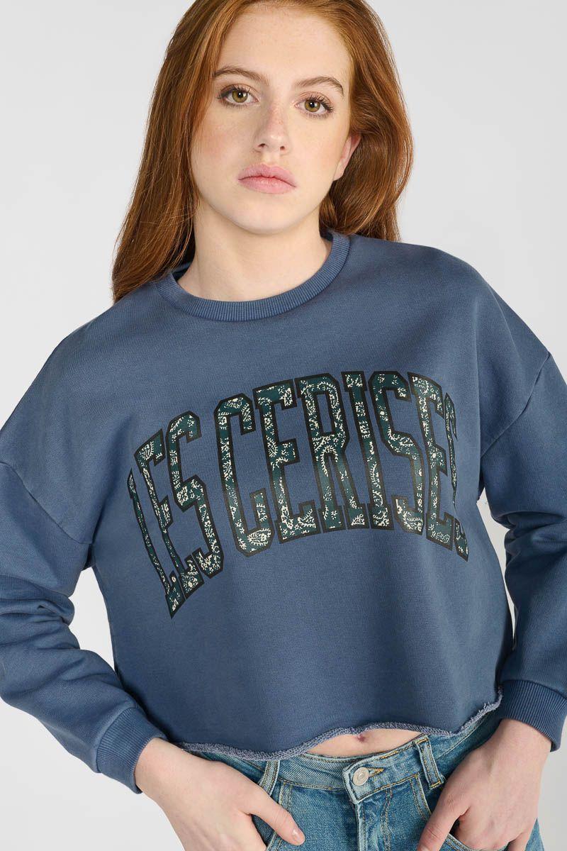 Le Temps Des Cerises Sweat Court Filougi Bleu