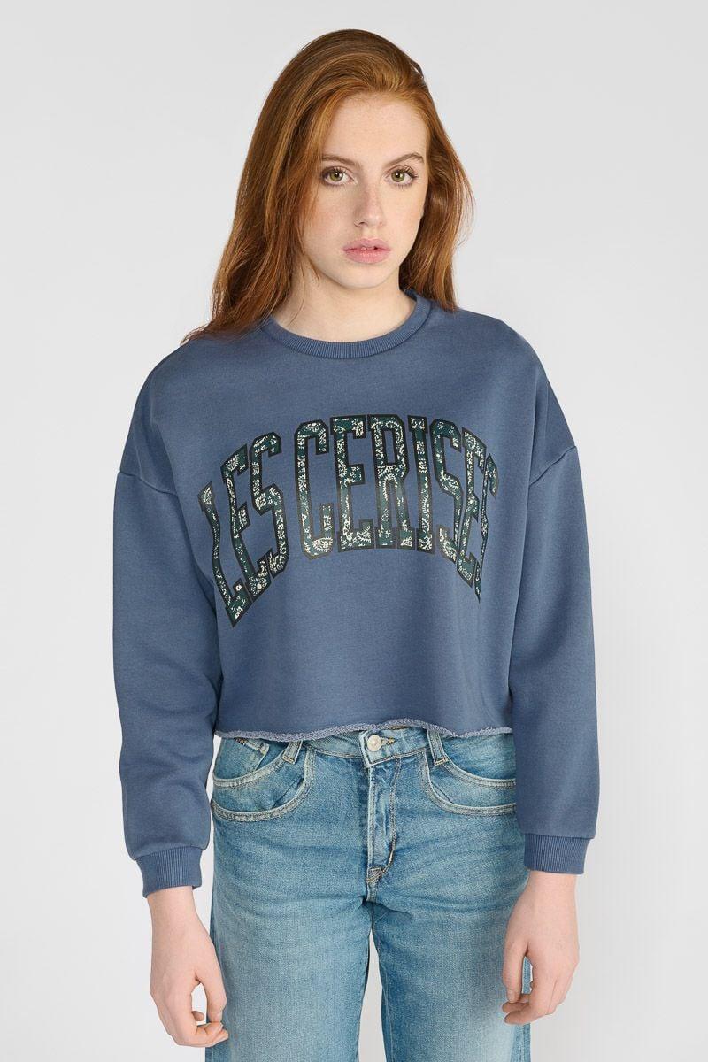 Le Temps Des Cerises Sweat Court Filougi Bleu