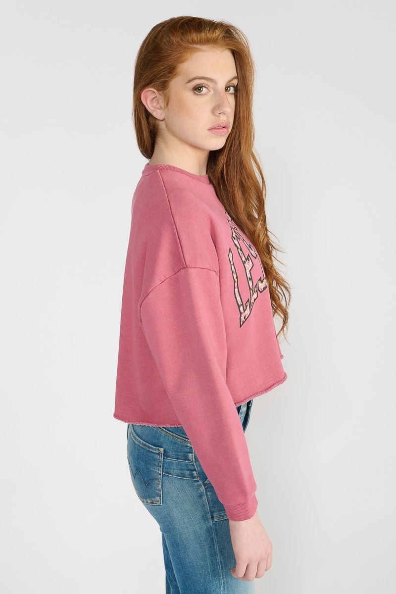 Le Temps Des Cerises Sweat Court Filougi Rose