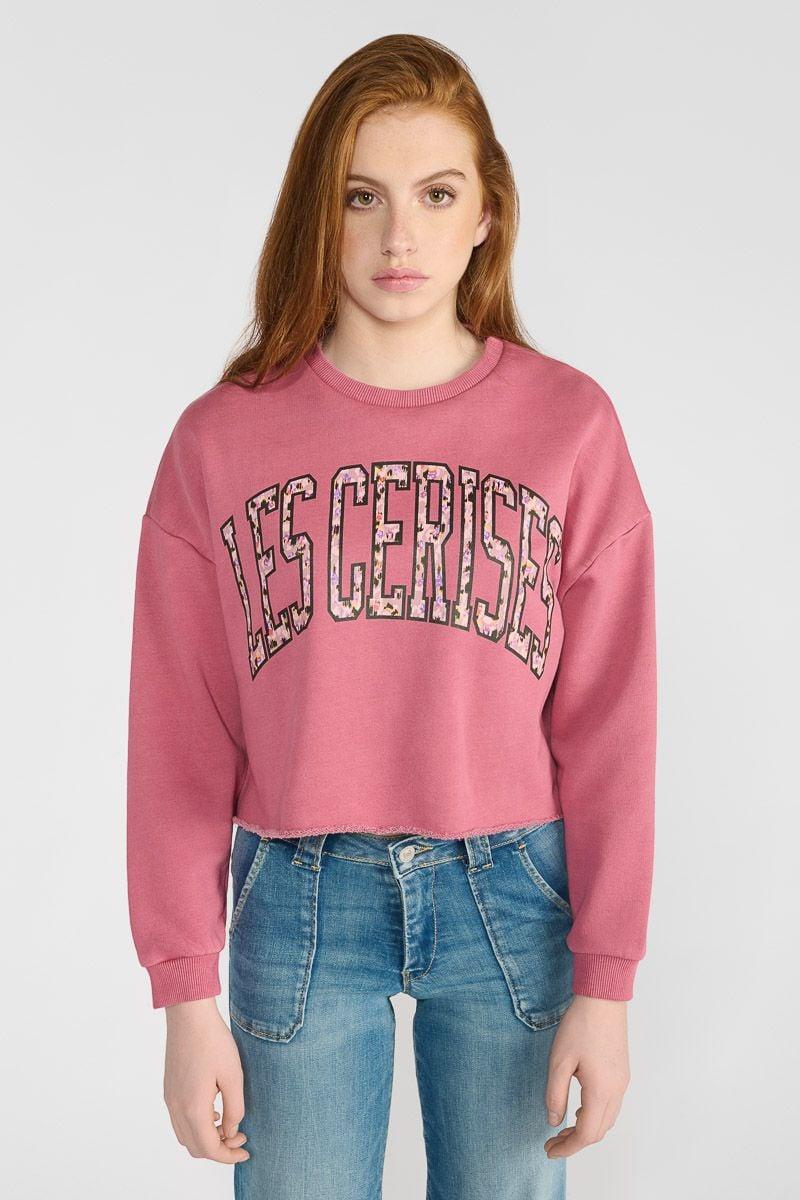 Le Temps Des Cerises Sweat Court Filougi Rose