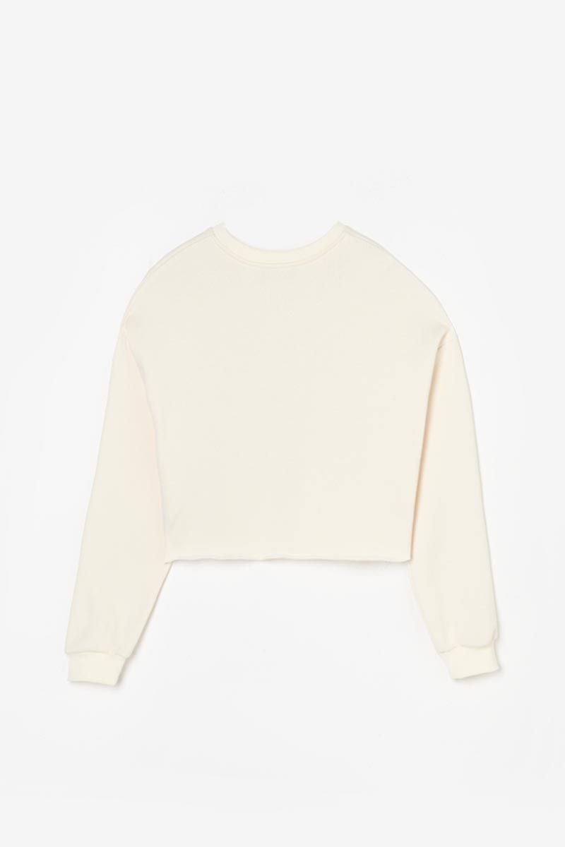 Le Temps Des Cerises Sweat Court Molliegi Crème