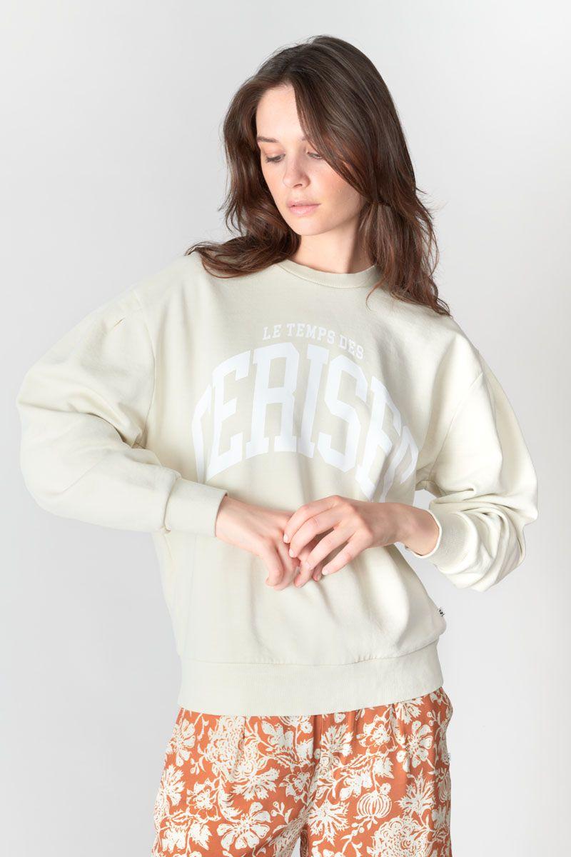 Le Temps Des Cerises Sweat Gypsoph Beige Imprimé