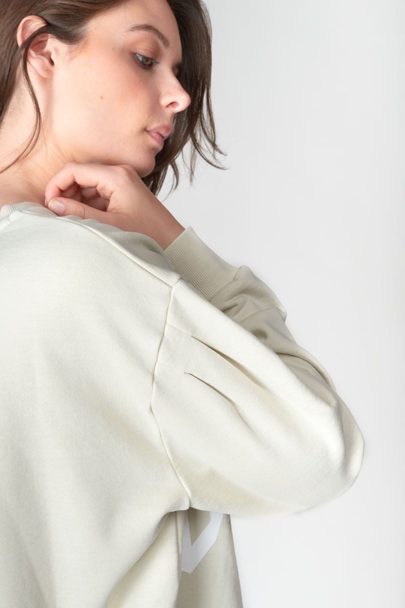 Le Temps Des Cerises Sweat Gypsoph Beige Imprimé