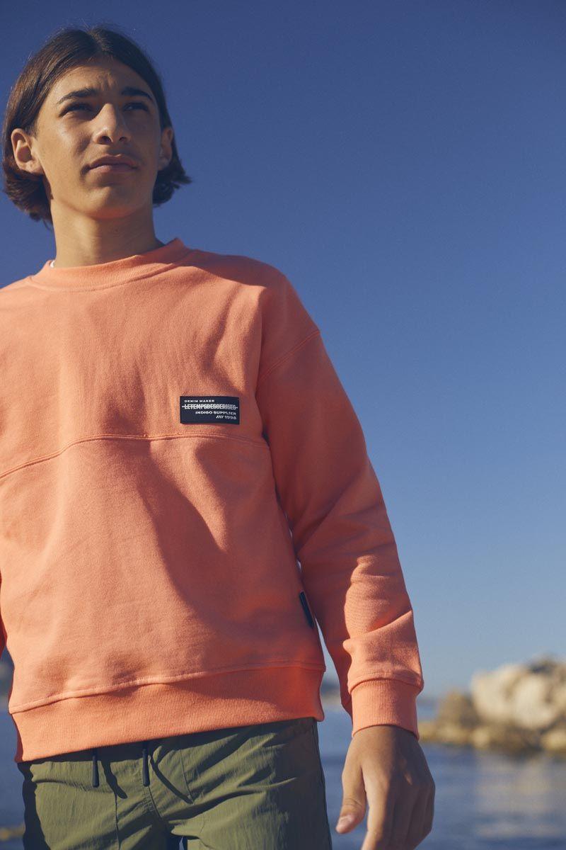 le temps des cerises Sweat Hibibo corail