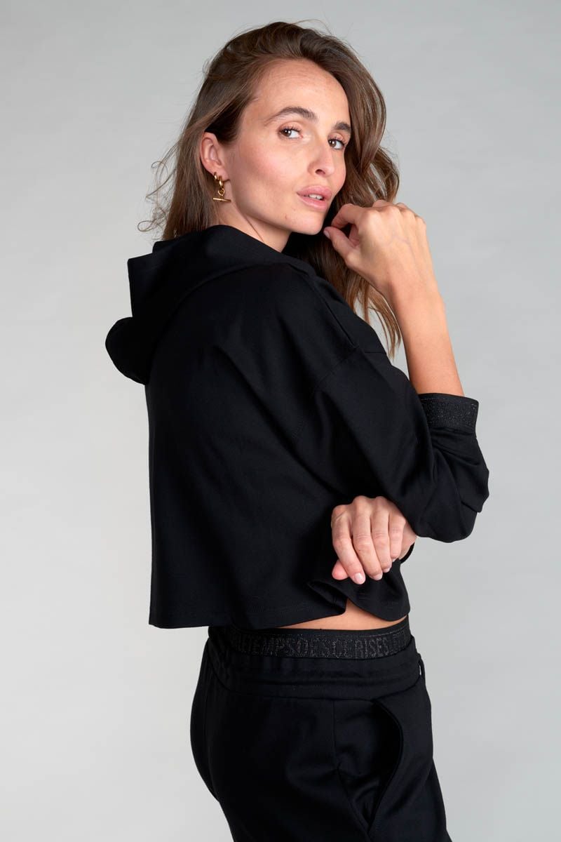 Le Temps Des Cerises Sweat Jemmagi Noir