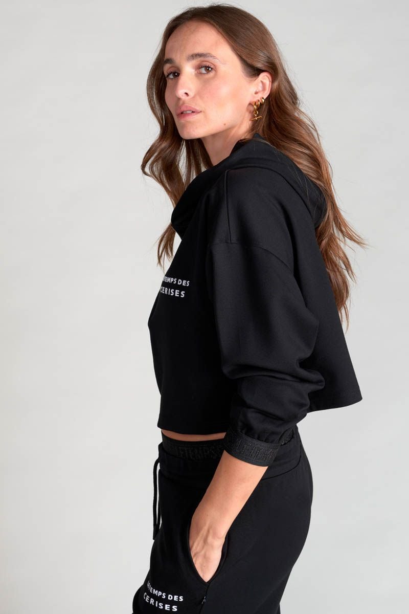 Le Temps Des Cerises Sweat Jemmagi Noir