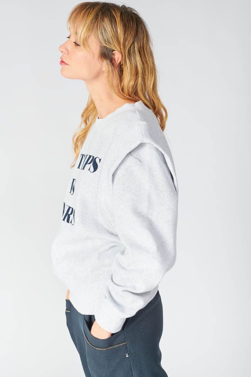 Le Temps Des Cerises Sweat Kilima Gris Chiné