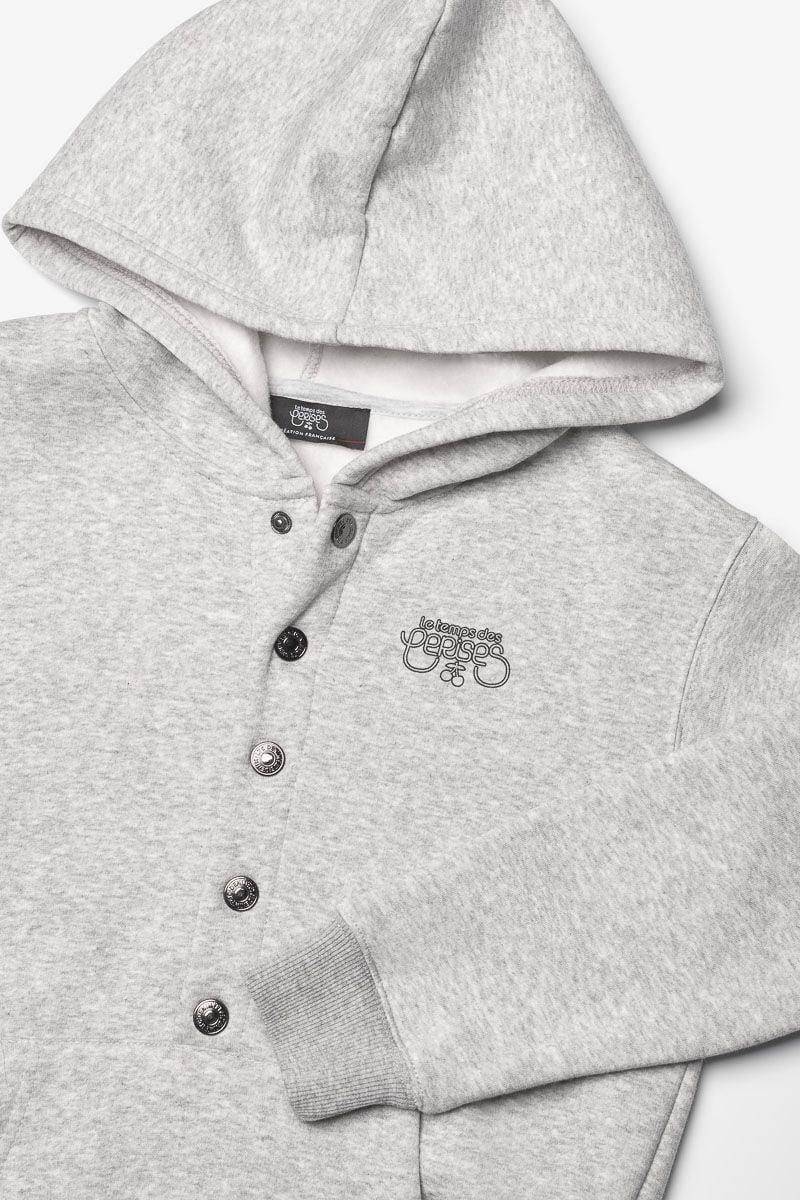 Le Temps Des Cerises Sweat Mabelgi Gris Chiné