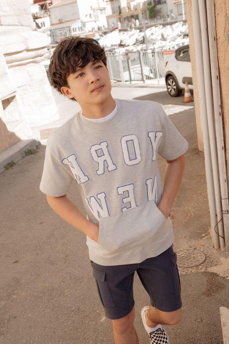 le temps des cerises Sweat Napalbo gris