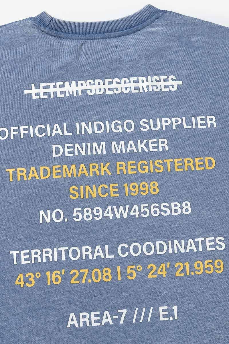 Le Temps Des Cerises Sweat Naybo Bleu Chiné