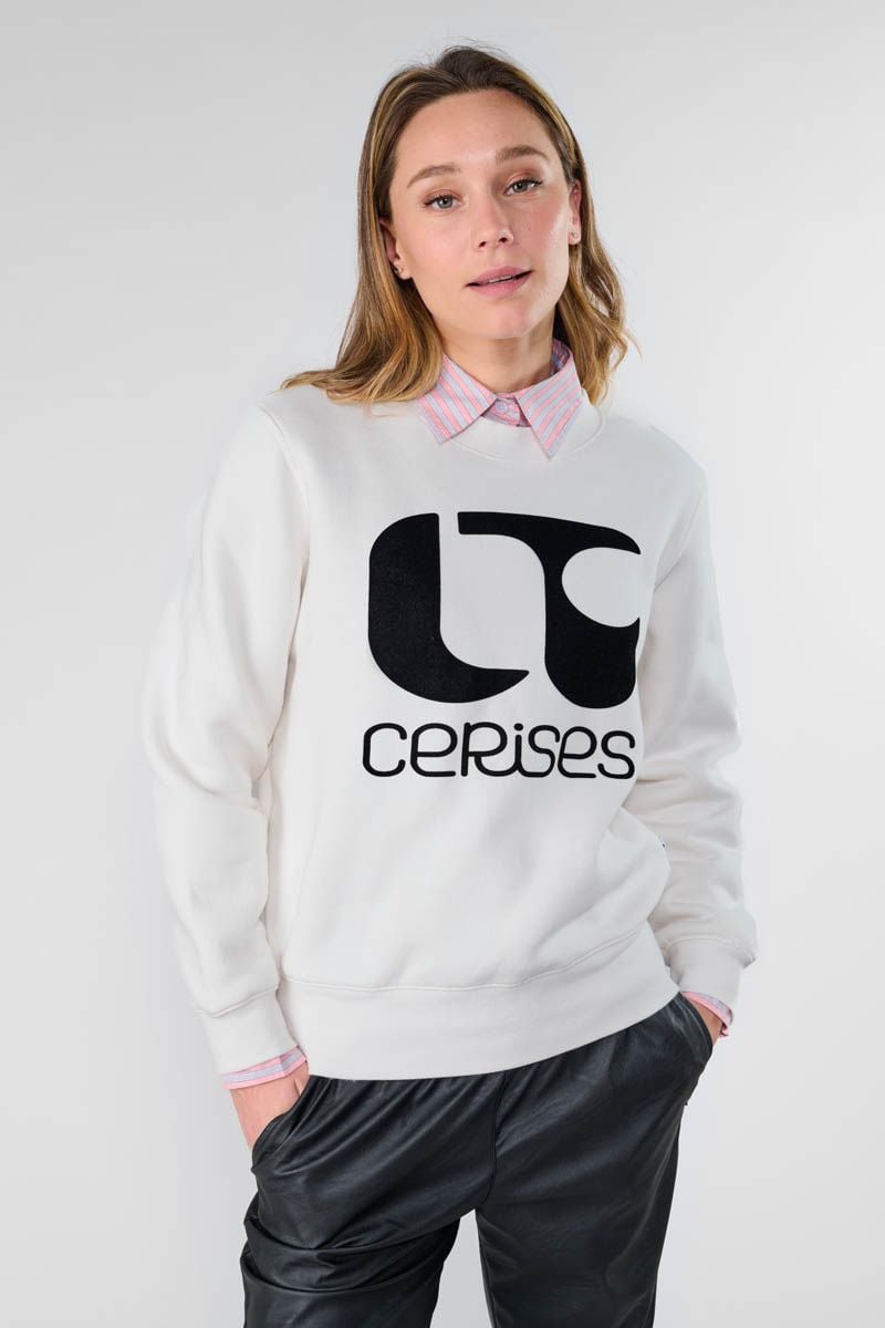 Le Temps Des Cerises Sweat Paolo Crème