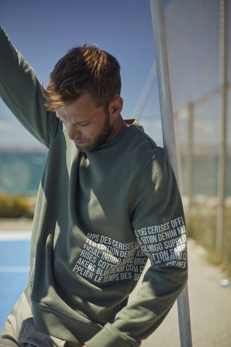 le temps des cerises Sweat Riol kaki