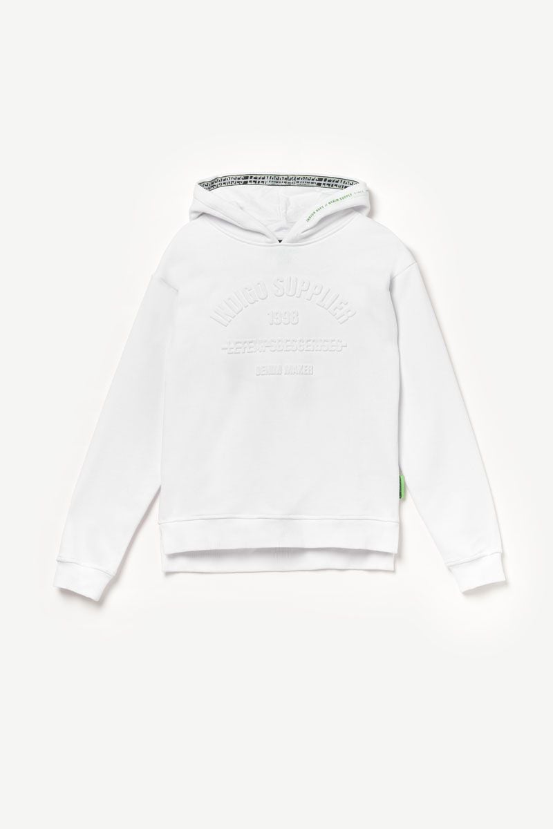 le temps des cerises Sweat Spybo blanc