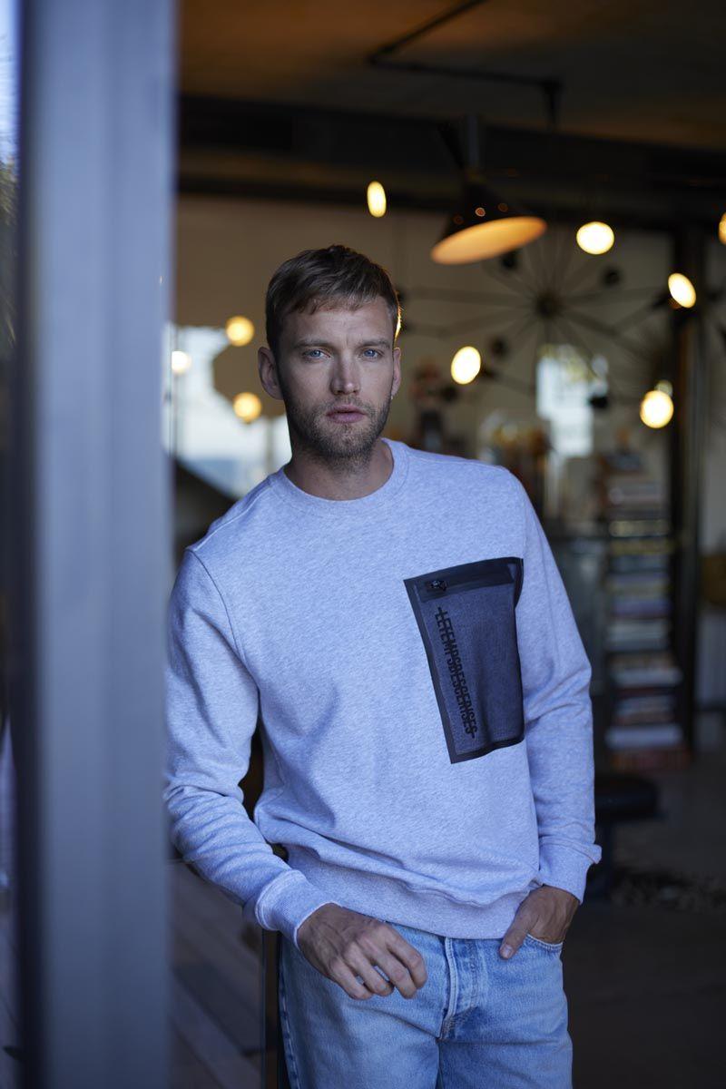 le temps des cerises Sweat Stipa gris chiné