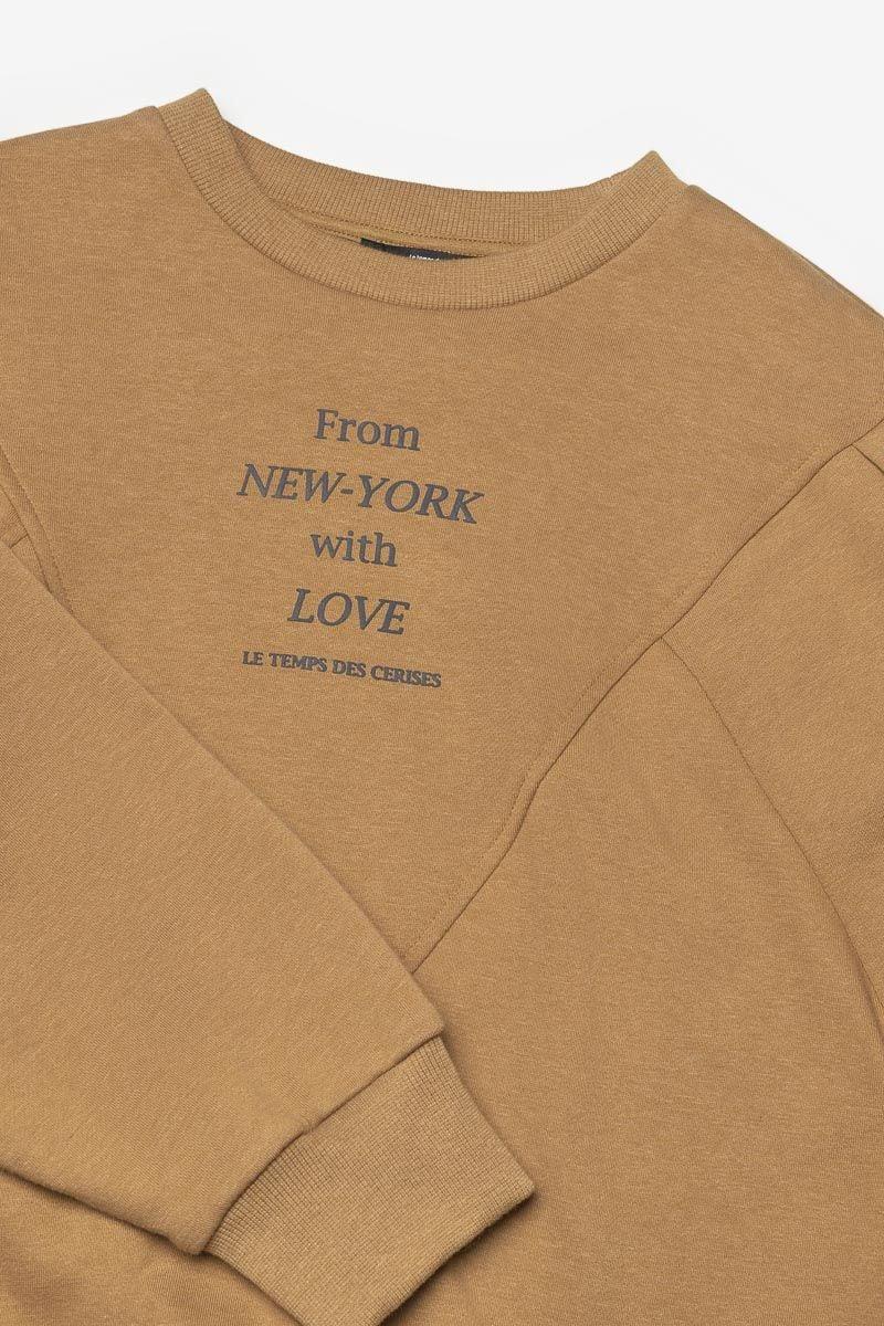 Le Temps Des Cerises Sweat Teavagi Caramel