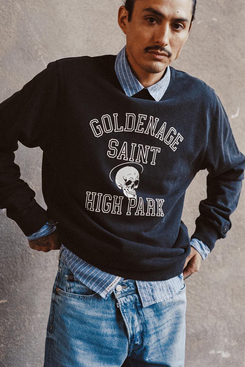 le temps des cerises Sweat Tubur noir délavé