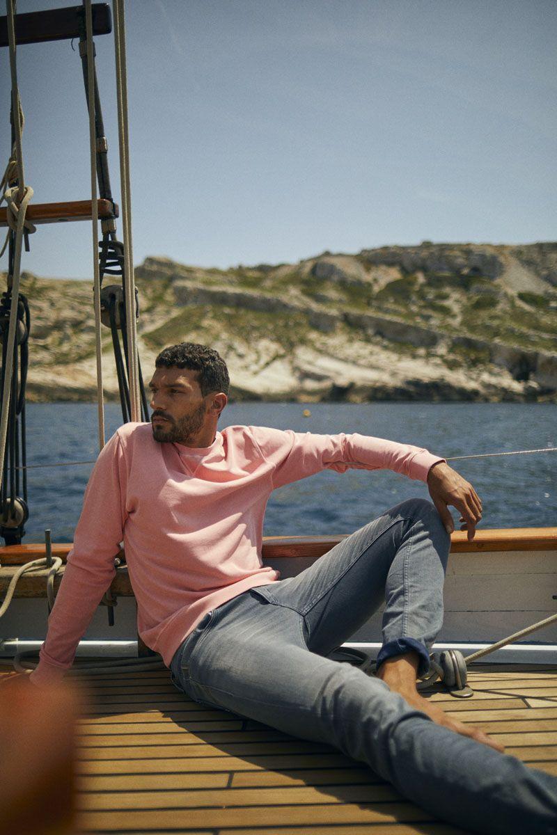 le temps des cerises Sweat Varel saumon