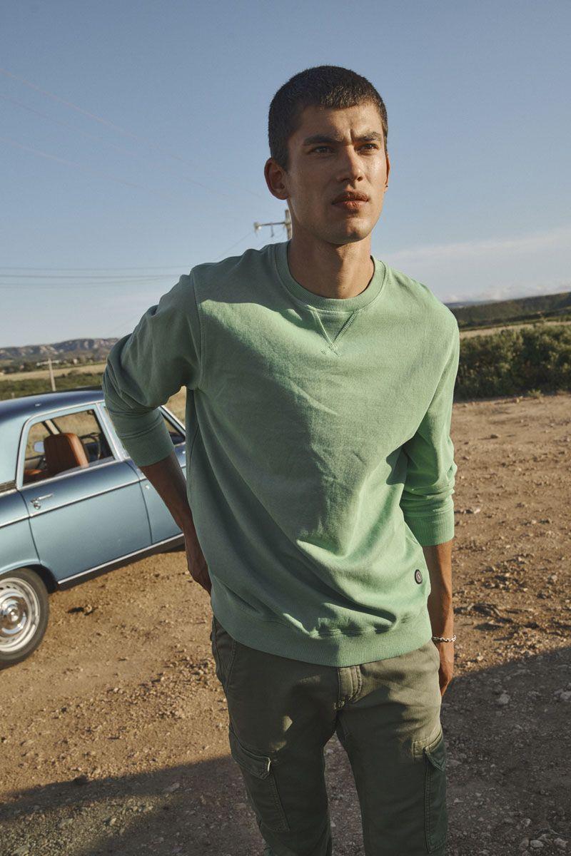 le temps des cerises Sweat Varel vert