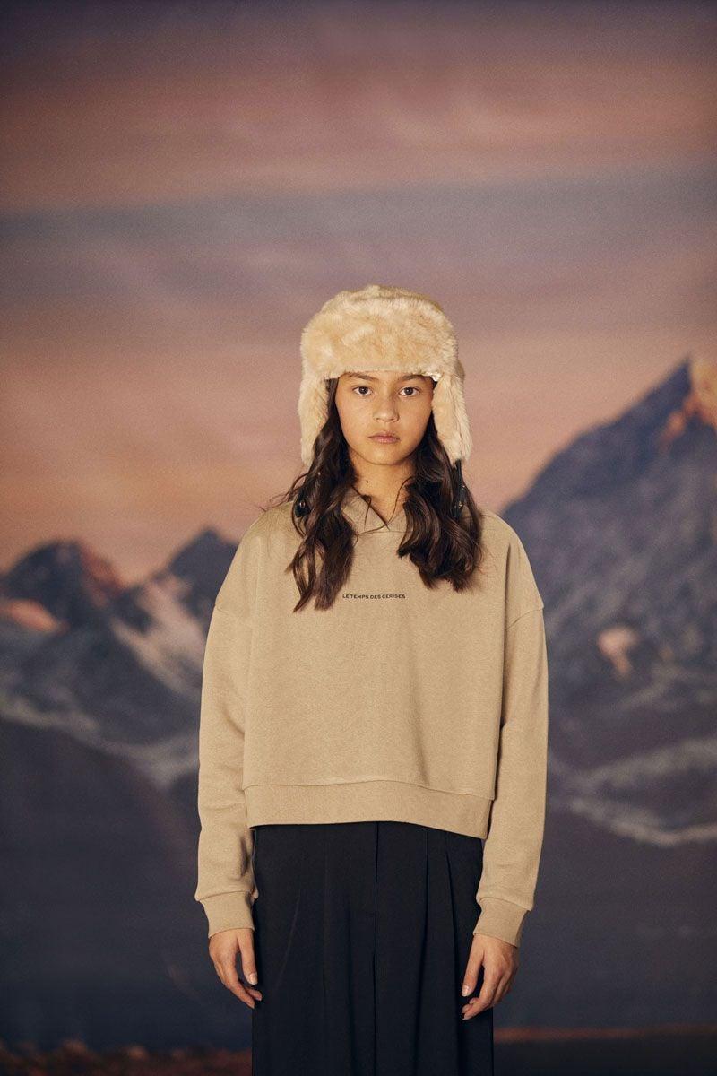 Le Temps Des Cerises Sweat Volvagi Beige Sable