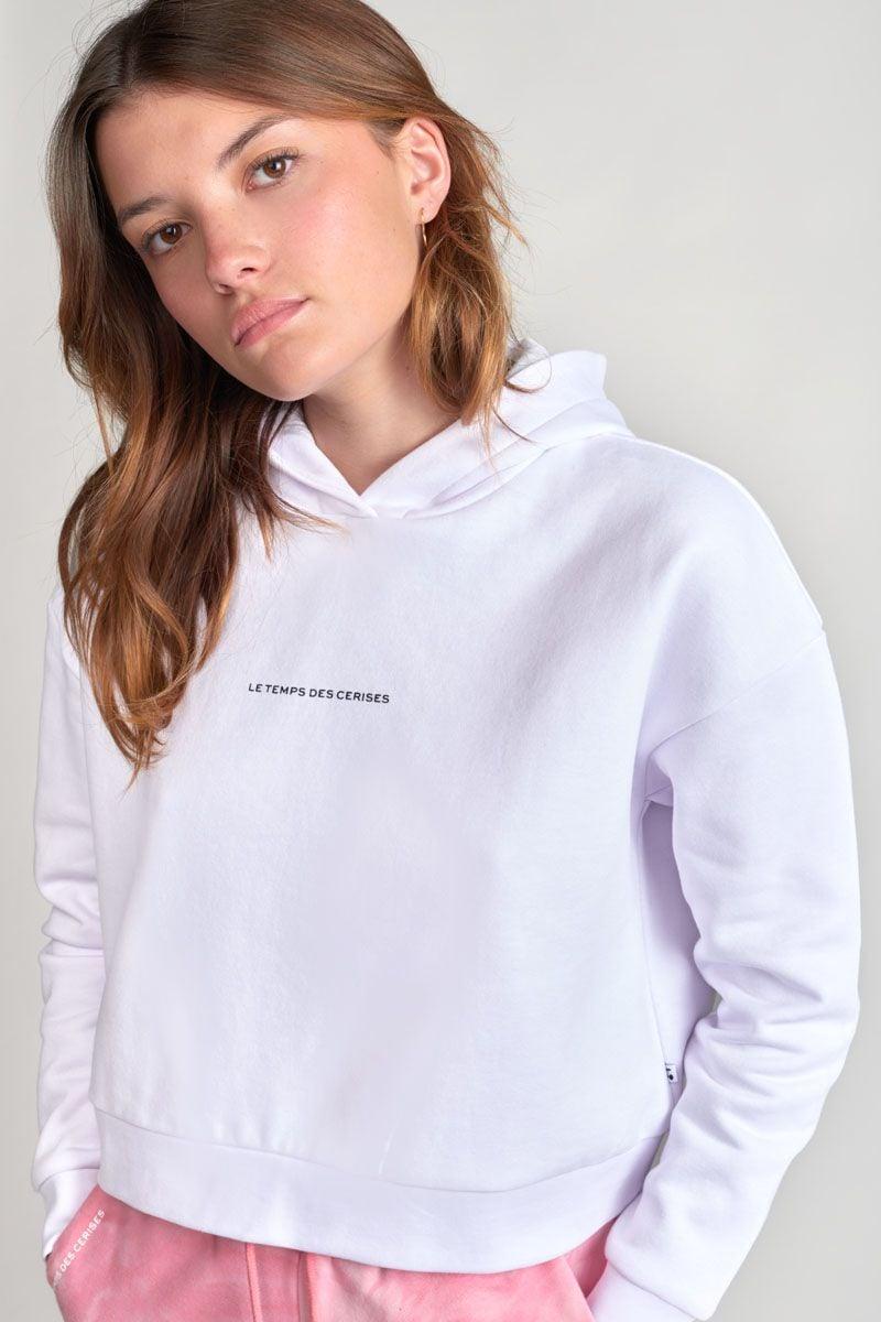 le temps des cerises Sweat Volvagi blanc