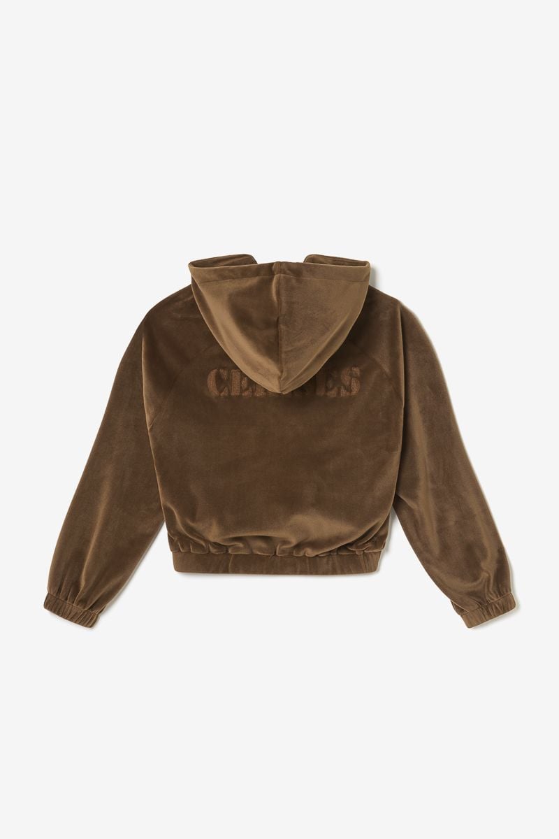 Le Temps Des Cerises Sweat Zippé Cinogi Caramel
