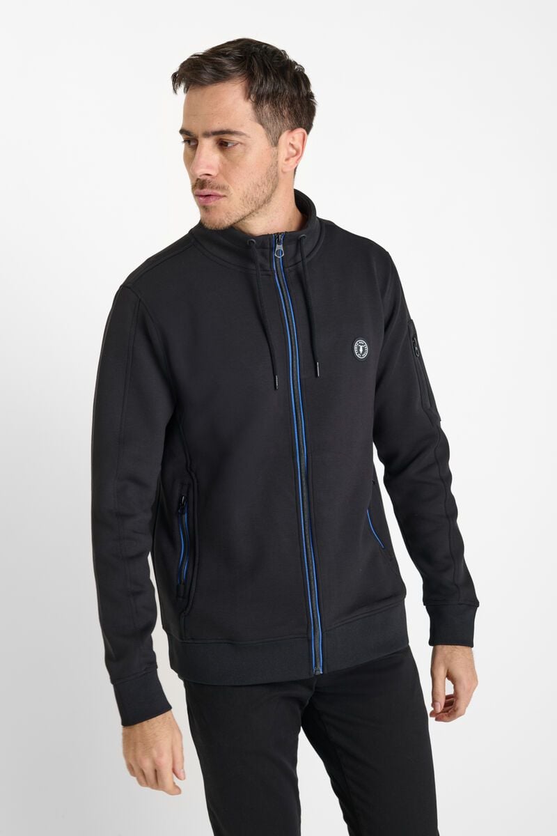 le temps des cerises Sweat zippé Roni noir