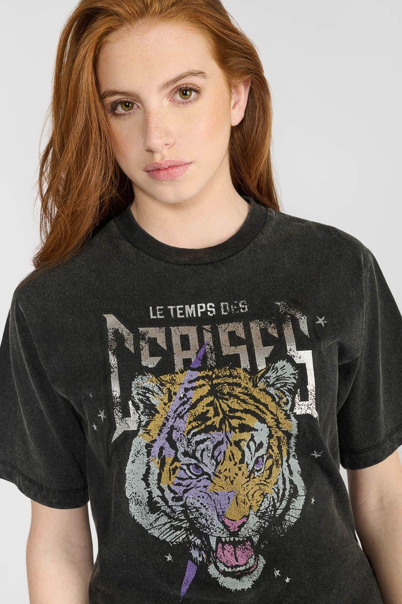 Le Temps Des Cerises T-shirt Abbigi Noir Imprimé