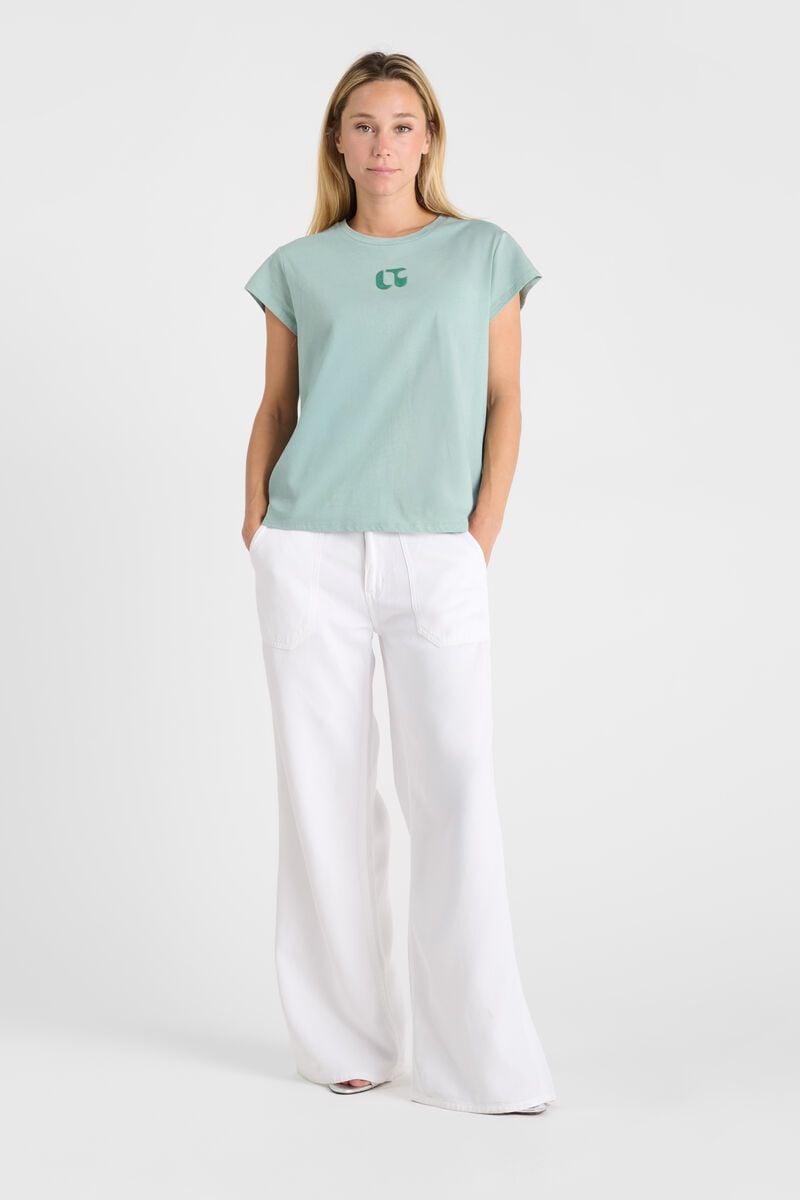 Le Temps Des Cerises T-shirt Aldo Bleu Vert