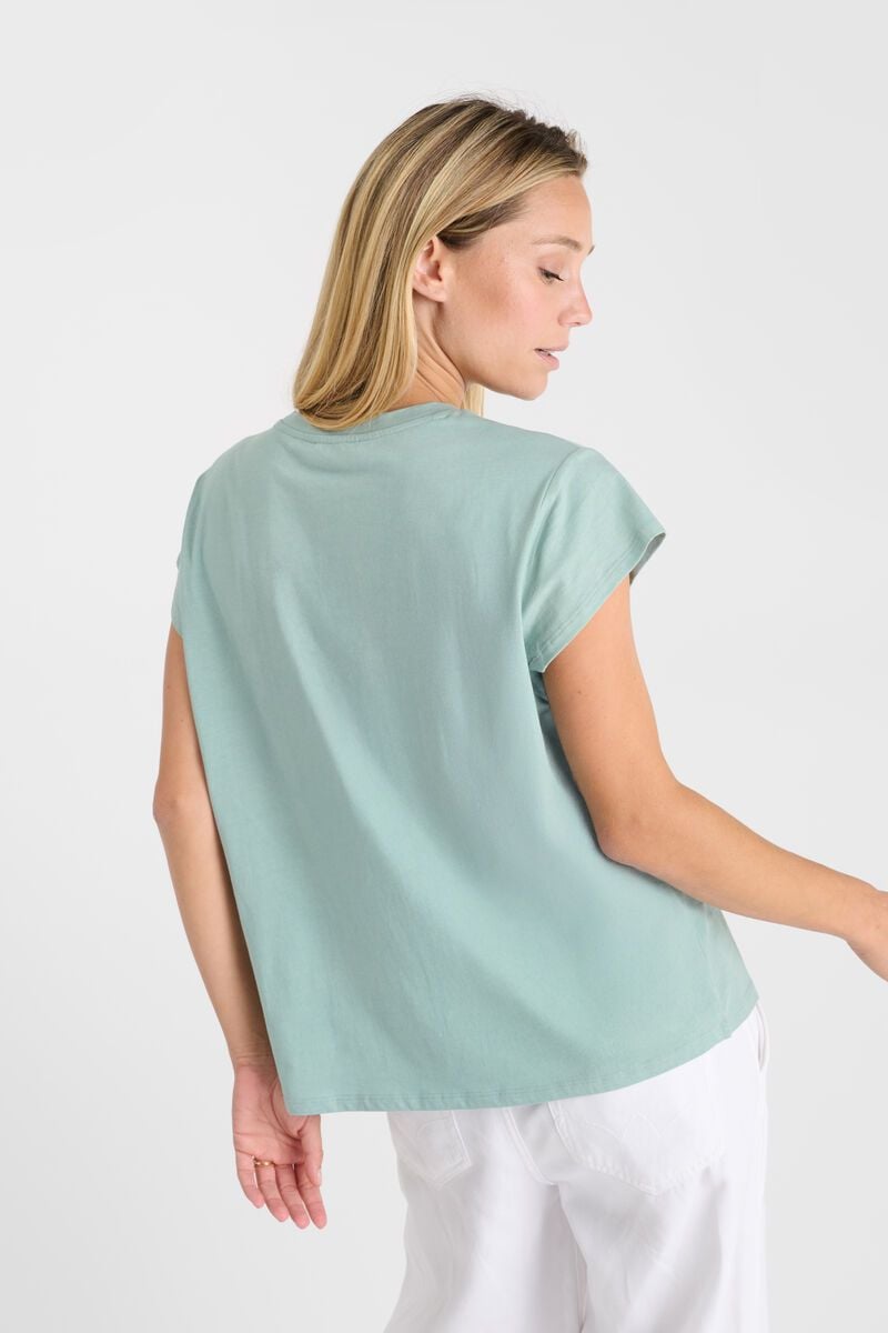 Le Temps Des Cerises T-shirt Aldo Bleu Vert