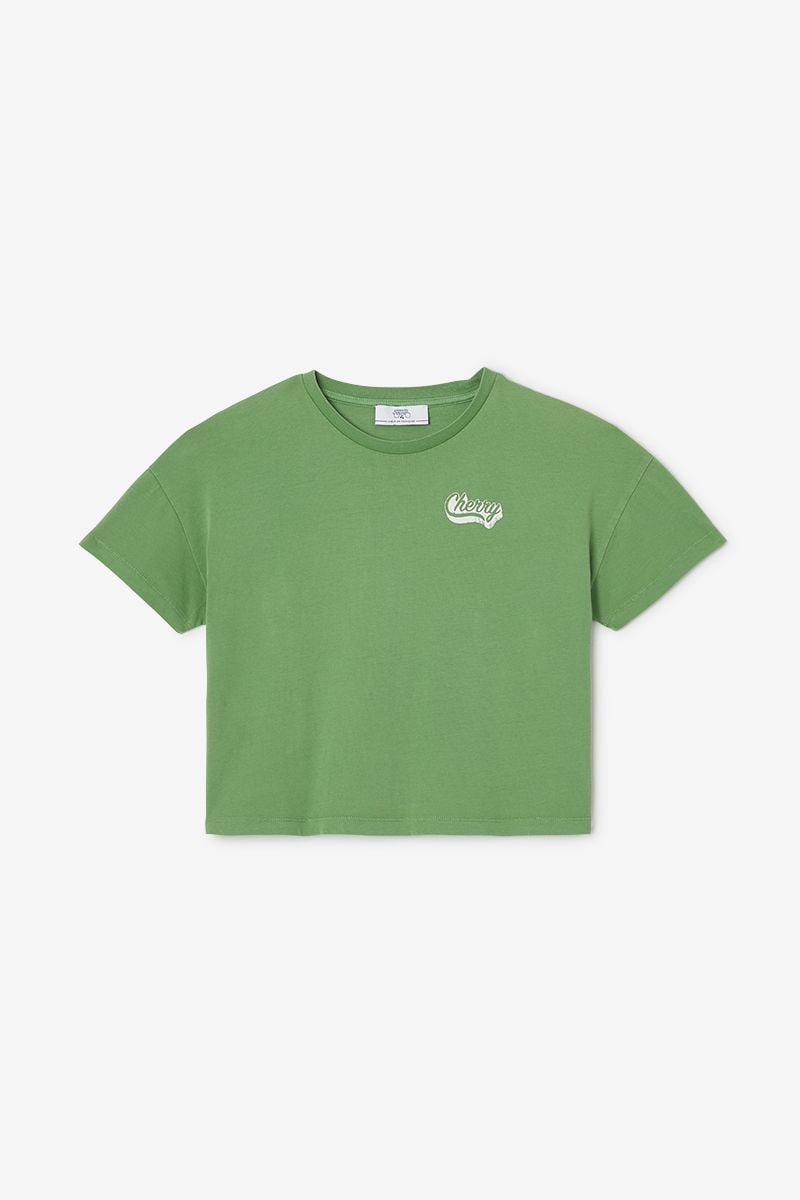 le temps des cerises T-shirt Anatagi vert
