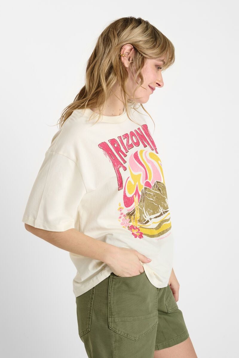 Le Temps Des Cerises T-shirt Anema Crème Imprimé