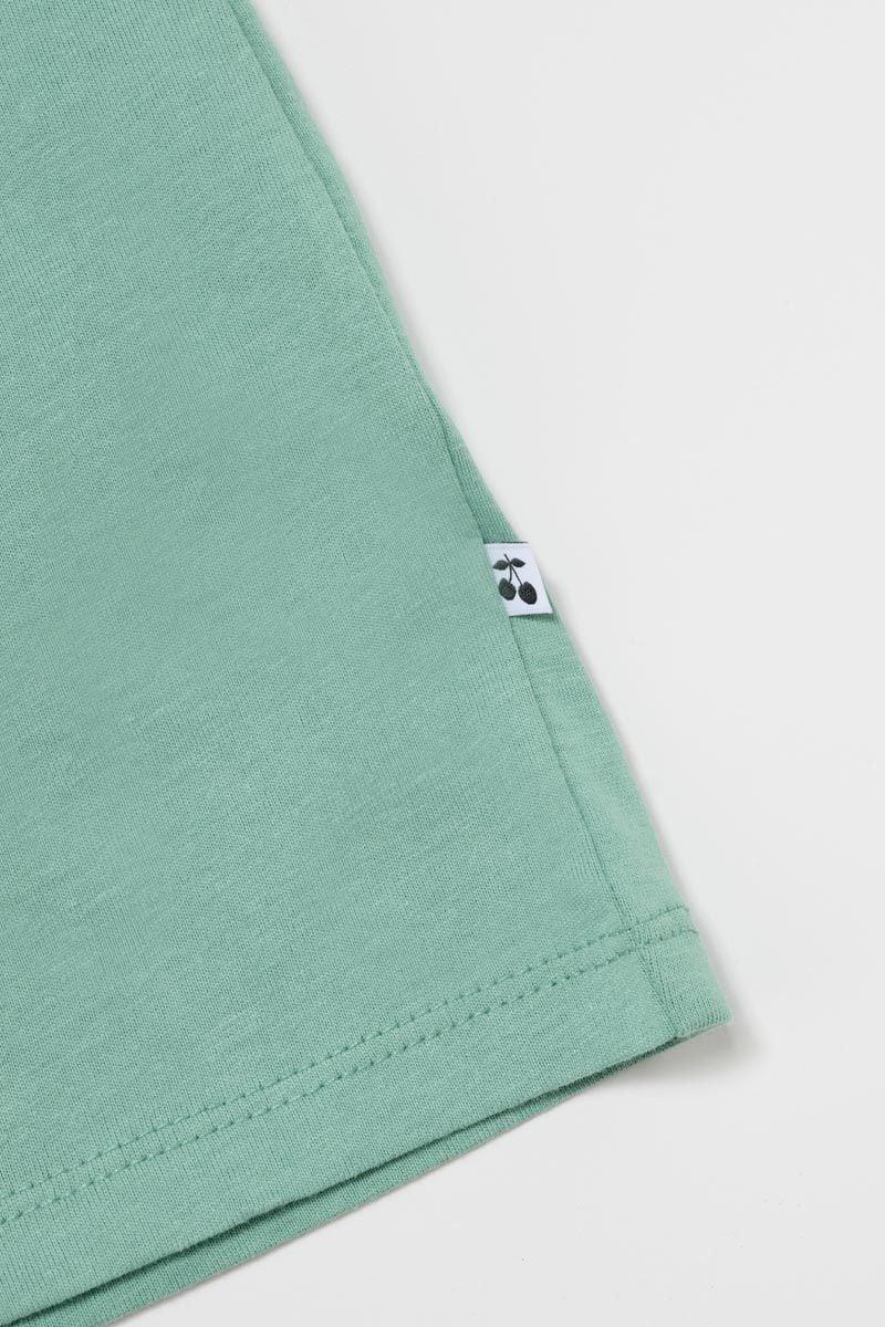 Le Temps Des Cerises T-shirt Anwargi Vert Imprimé