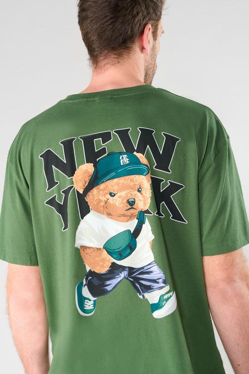 Le Temps Des Cerises T-shirt Bam Vert Imprimé